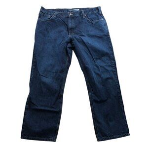 Carhartt Men's Work Jeans Size 40x30 Relaxed Fit Straight Blue Denim Workwear